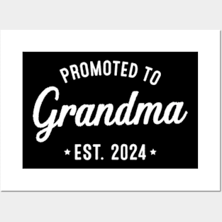 New Grandma - Promoted to grandma est. 2024 Posters and Art